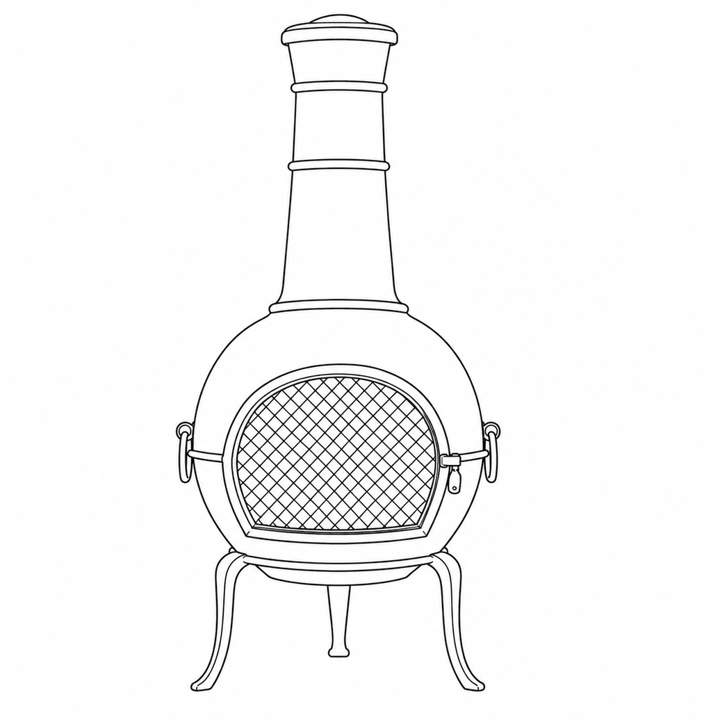 Cast Iron Chiminea Cover
